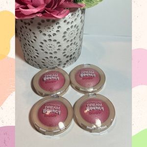 4X Maybelline Dream Bouncy Blush #10 Pink Frosting Discontinued